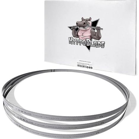 Fraiser Hippoblade Juego de 3 hojas de sierra de cinta 1140 x 0,65 x 13 mm para metal hierro acero Compatible con 1100 1100 1200 18 2103 Sierras de cinta de 18 TPI (1/5)
