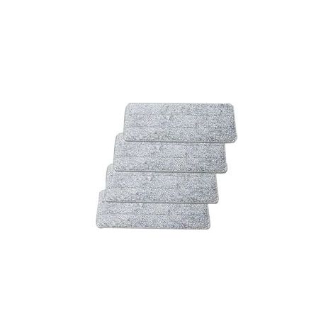 4pcs chiffons de vadrouille auto-adhésifs, chiffons de remplacement de vadrouille, chiffons de vadrouille paresseux absorbants ménagers lavables à la main（3210.5）