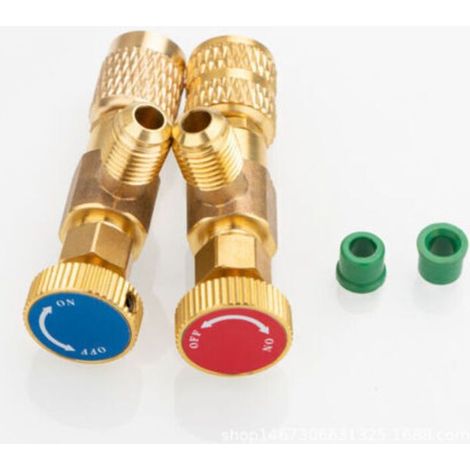 Soupape de sécurité fluorine pour climatiseur r410 soupape de remplissage liquide réfrigérant outils de réfrigération soupape de s