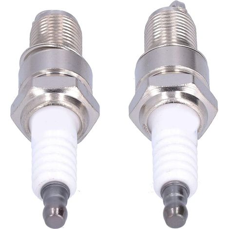 – Lot de 2 bougies d'allumage F6RTC – Compatibles MTD 95110292 75110292 – Alliage aluminium haute résistance – Performances optimales-Crezuo (1/5)