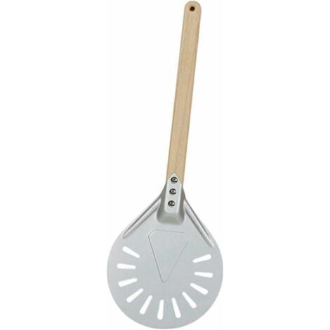Pelle professionnelle pour pizza avec manche long, disponible en diamètres 7/8/9 pouces, équipée de perforations pour une manipulation facile des pizzas. (1/5)