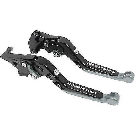 Pour moto CB600F CB600 F CB 600F 2007-2013 Leviers de frein et d'embrayage pliables réglables CNC, levier extensible, système de freinage pour véhicule motorisé (A) (1/5)