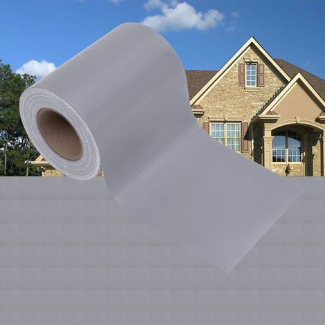 Écrans d'intimité de jardin, Brise vue Pour jardin 4 pcs PVC 35x0,19 m Gris clair mat GHJ16825 (1/5)