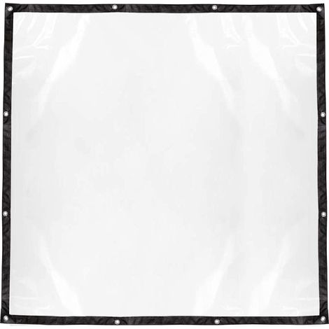 Bache Transparente Imperméable [LGBT] 【Modèle 150x150cm】 Protection Pluviale avec OEillets pour Poulailler, Serre, Abri (1/5)