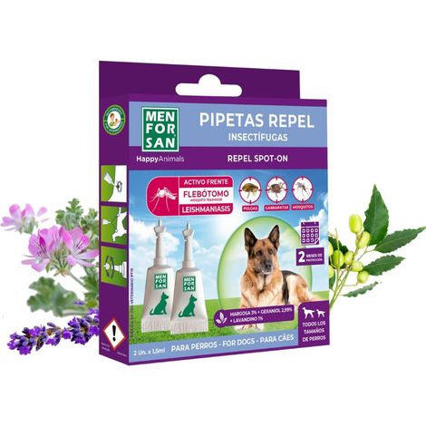 Pipette chiens avec limoneux, géraniol et lavandino (1/5)