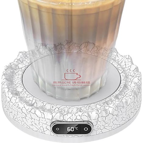 Tassenwärmer, Kaffeewärmer  Tragbarer 60-W-Kaffeetassenwärmer für Tassen, intelligenter Getränkewärmer, Heizkissen mit einstellbarer Temperatur für Kaffee, Getränke, Milch, Tee