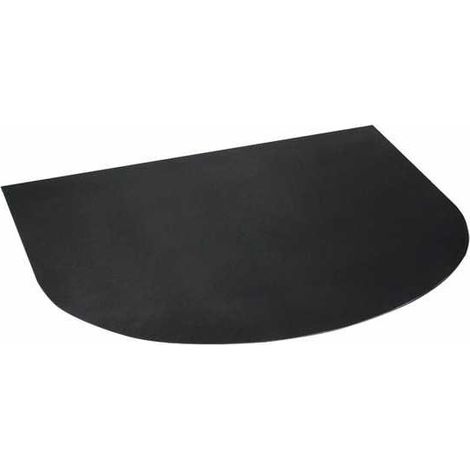 Plaque de sol pour poêle Nordica 1018263 en acier peint 900x800x2,5 mm Noir Mat