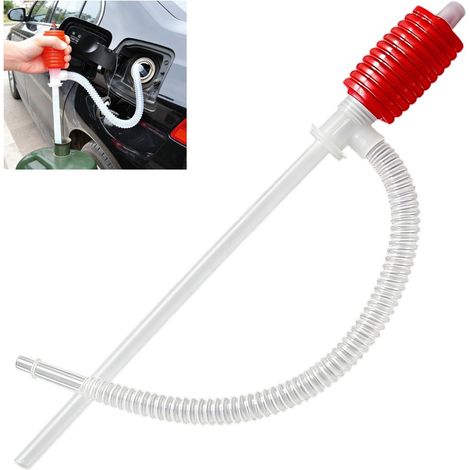 Pompe à Siphon Manuelle Siphon Manuelle avec Tuyau Pompe de Transfert Carburant pour Essence Gasoil et Eau Système de Transvasement (1/5)