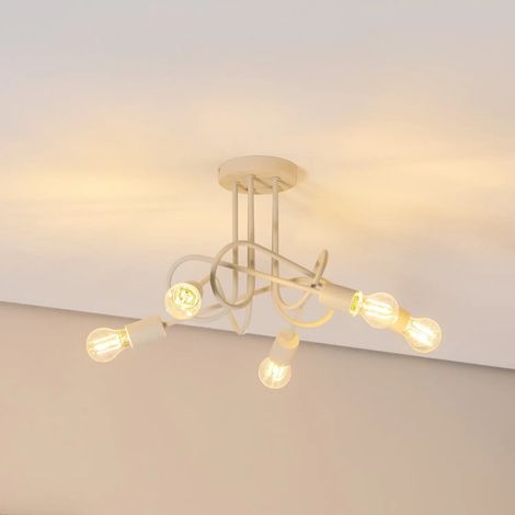 [GEBRAUCHT] B-Ware Helam Deckenleuchte Lampe Oxford Sand Metall E27 Deckenlampe Wohnzimmer