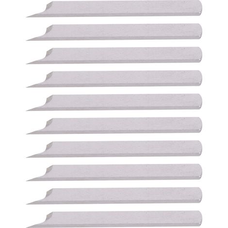 10 lames droites en acier pour affûteuse de bord intérieur, accessoires pour machine à chaussures en cuir