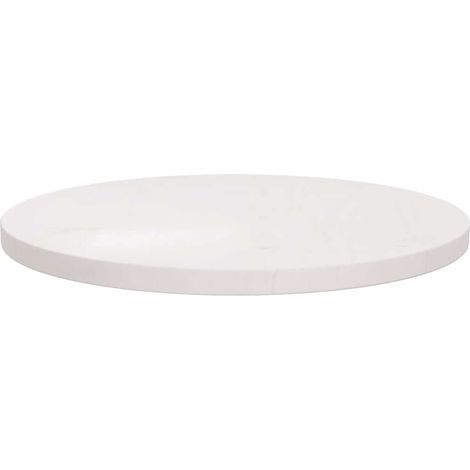 Maison Exclusive - Piano Tavolo Bianco Ø60x2,5 cm in Legno Massello di Pino