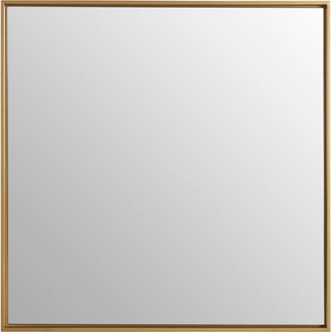 Premier Housewares Ando Large Square Gold Finish Wall Mirror (1/5)