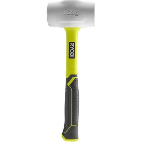 Ryobi RHHM450W Mazzuola Antirimbalzo Testa Acciaio Impugnatura Legno 450 gr (1/5)