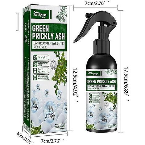 Spray anti-acariens écologique au poivre vert pour lit et canapé - Éliminateur d'acariens naturel, 500ml (1/5)