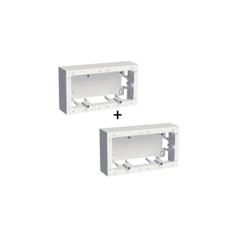 Schneider - Odace 2011 - Styl - Lot de 2 cadres saillie 2 postes - Blanc -Ref. : S520764x2 (1/5)
