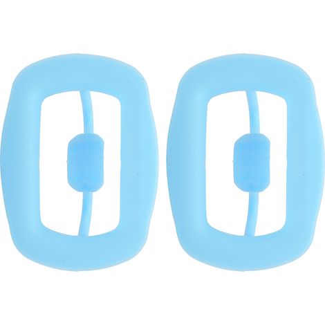 Lot de 2 écarteurs de joues en silicone réutilisables et portables pour l'examen buccal (bleu) (1/5)
