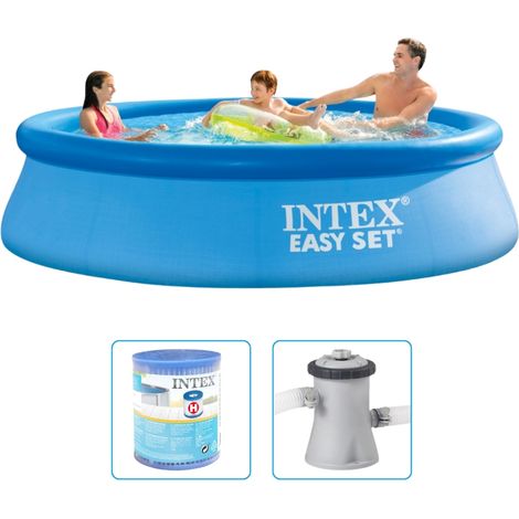 Piscine Intex Easy Set - 305 x 76 cm - Ronde - Gonflable - Avec pompe filtrante (1/5)