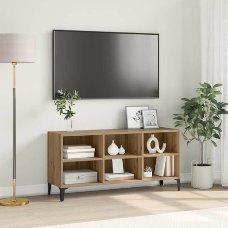 Ensemble meuble TV-Banc TV-Meuble Télé Marron 103,5 x 30 x 50 cm Bois d'ingénierie 973099 (1/5)