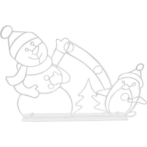 Bonhomme de neige lumineux automatique, apporte une touche extraordinaire à votre Noël grâce à sa conception étanche et son enseigne lumineuse au néon éclatante. (1/5)