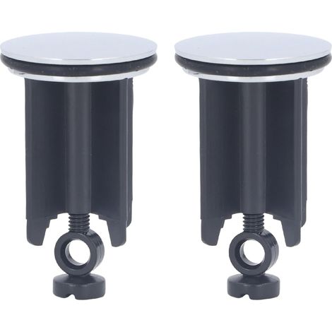 Tapón de desagüe para fregadero, tapón de desagüe con válvula de descarga, tapón de desagüe para lavabo, 2 piezas (1/5)