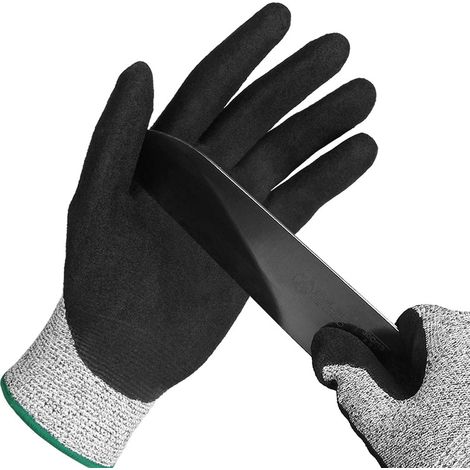 Gant Anti Coupure,Gant Huitre La Protection De Niveau 5 En Treillis Métallique En Acier inoxydable Convient Aux Gants De Travail Pour Les Huîtres,La coupe De Viande, Le Jardinage Et La Sculpture(M) (1/5)