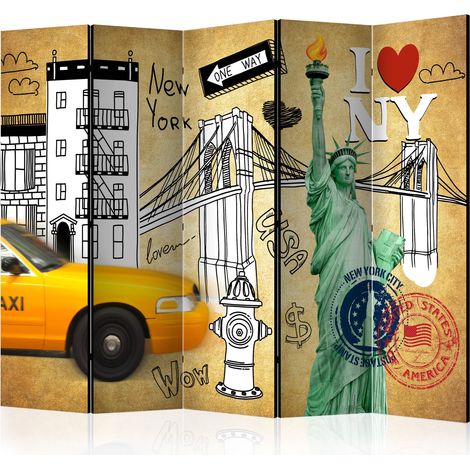 Paravento - One way - New York II [Room Dividers] - 225x172 (1/4)