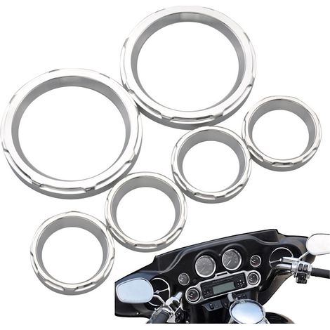 Accessoires moto : cache de tableau de bord/cache-compte-tours CNC pour Harley Glide 96-13 (1/5)