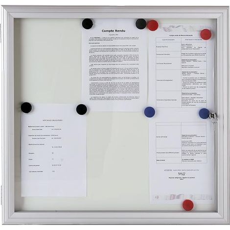 PROVOST - Vitrine d'extérieur en aluminium anodisé - Modèle Reverso