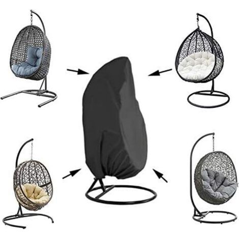 Housse de protection pour fauteuil suspendu – Imperméable (avec cordon de serrage résistant), tissu Oxford (190 x 115 cm) (1/5)