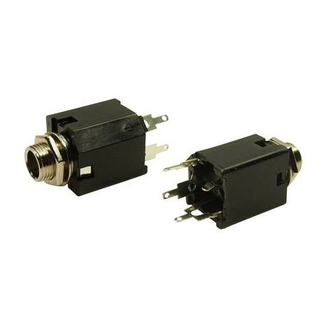 Cliff FM6704 Jack 6.35 mm embase femelle, verticale Nombre de pôles: 2 mono 1 pc(s) (1/2)