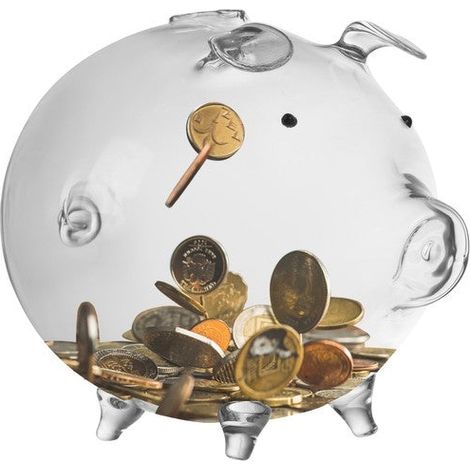 Ruhhy Sparschwein aus Glas 22588 (1/5)
