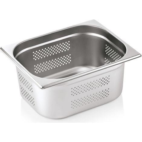 Bac inox perforé fond et côtés GN 1/2 H 150 mm 8,7 ltr GN CORE - Was Germany (1/2)