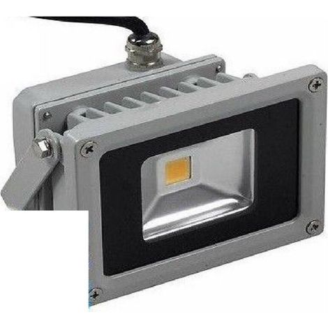 Projecteur Led - 10 W - IP65 - Lumière Froide Chaude RGB - Extérieur Intérieur - Avec Télécommande Et Support Mural