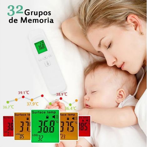 Thermomètre Frontal Sans Contact,Thermomètre Infrarouge avec Lecture Instantanée 1s,Écran LCD,Thermometre Frontal THERMOMETRE BEBE (1/4)