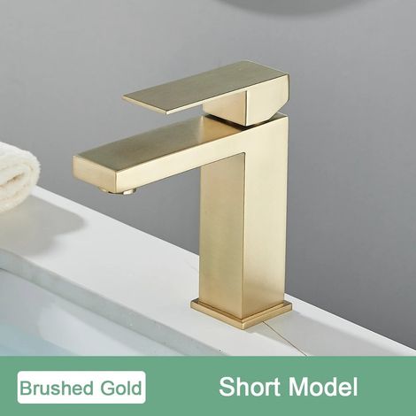 WASCHTISCHARMATUR Heißes Kaltes Wasser Mixer, Gold