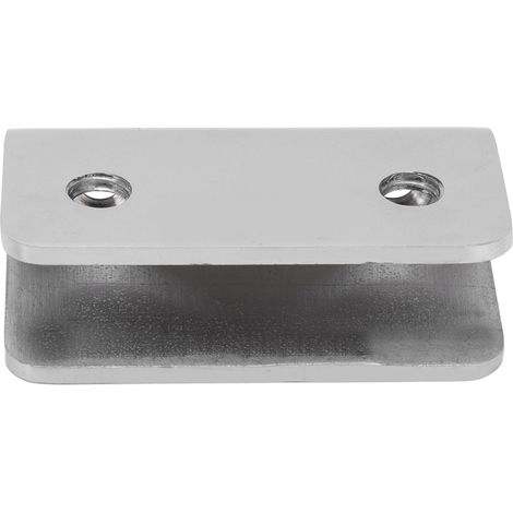 Pince rectangulaire pour le montage sur paroi de douche, compatible avec du verre de 8 à 12 mm. (1/5)