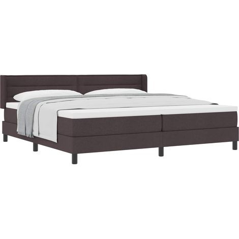 Maison Exclusive - Boxspringbett mit Kopfteil Dunkelbraun 200 x 2