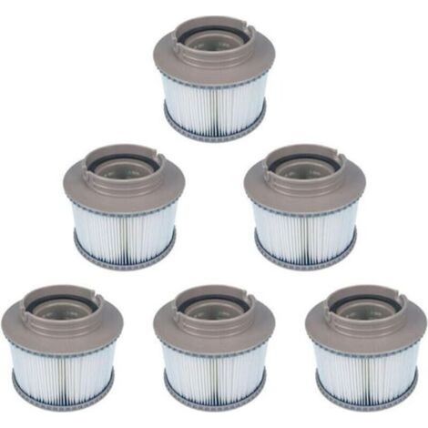 Paquete de 6 filtros de repuesto MSPA para FD2089, bomba de cartucho filtrante compatible con todos los spas MSPA actuales (1/4)