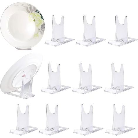 Présentoir plateaux plastique avec support acrylique 10 pièces (1/5)
