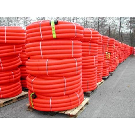 GAINE ANNELEE D40 ROUGE LG 50M POLYPIPE 2128
