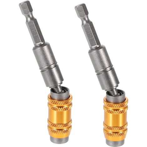2pièces Porte-embouts Pivotant Rallonge De Tournevis Pour Foret Et Embout Compatible Avec Perceuses Et Visseuses (1/5)