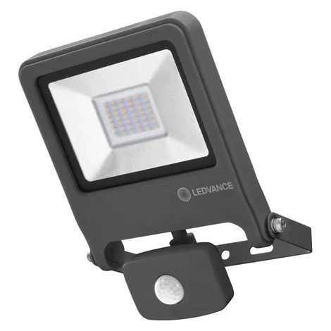 Osram Endura Flood PC 50W Proiettore LED con Sensore 4000K 5000 Lumen Grigio Scuro