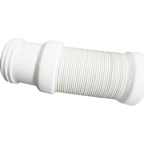 Wisa Abflussschlauch Flexifon DN 100 30 - 65 cm verstellbar, weiß Spülrohre & Abläufe