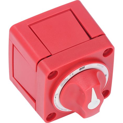 300A 360° drehbarer 4-Positionen-Batteriewahlschalter, IP66 wasserdicht, für Yachten, Wohnmobile und umgebaute Fahrzeuge. (1/5)