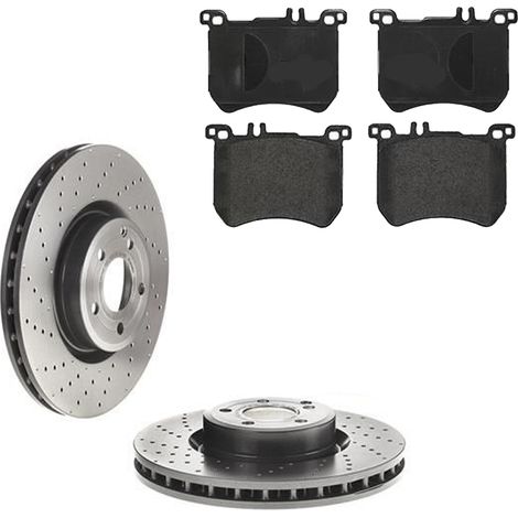 KIT FRENI ANTERIORI compatibile con MERCEDES-BENZ SL (R231) - DISCHI + PASTIGLIE OEM: P 50 111 , P 50 095 / 18713 , 18602 , 18332 , 18343 /SOSTITUZIONE DIRETTA/BASSA POLVERE/SILENZIOSO (1/5)