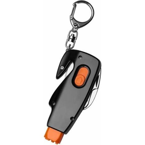 Marteau de Rupture de fenêtre d'évacuation d'urgence, 2 Pièces Marteau Brise Vitre Kit Voiture De Sécurité d'urgence De Voiture Kit Voiture évasion Outil Accessoires de Voiture Noir (1/5)