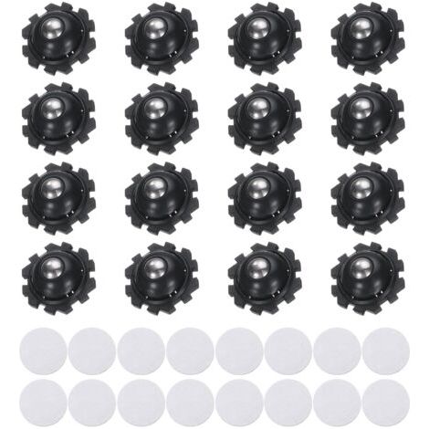 Sollbry Roulettes pour Meubles,16 Pièces Mini Roulette Auto-Adhésive Roulettes,360 Degrés Roulettes à Billes pour Appareils de Cuisine,Poubelles,Boîtes de Rangement (1/5)