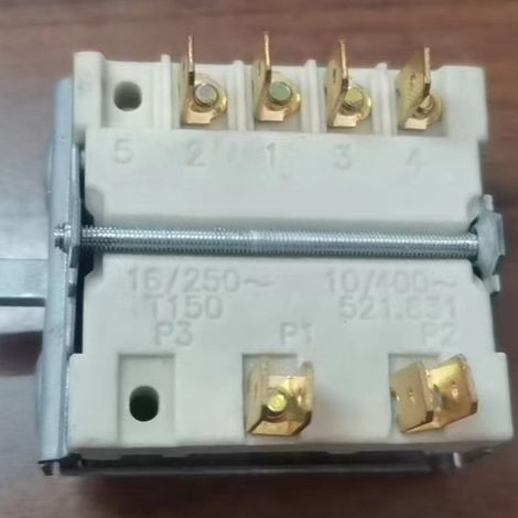Interrupteur en céramique 46.27266.000, interrupteur de four électrique, interrupteur à trois fonctions, interrupteur de position, 250V 16A.