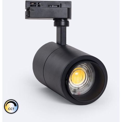 Faretto LED Binario Monofase 20W Regolabile CCT Pulyx Multiangolo 15-60º Nero (1/4)