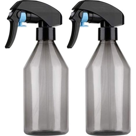Vaporisateur vide - Sans BPA Capacité 300 ml - Jardinage et beauté - Lot de 2 noir (1/4)